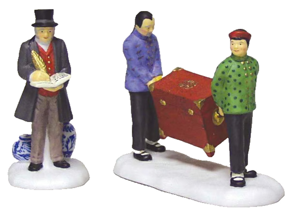 Dept 56 Fine Asian Antiques Dickens Village Series Accessory #58462 Set of 2
